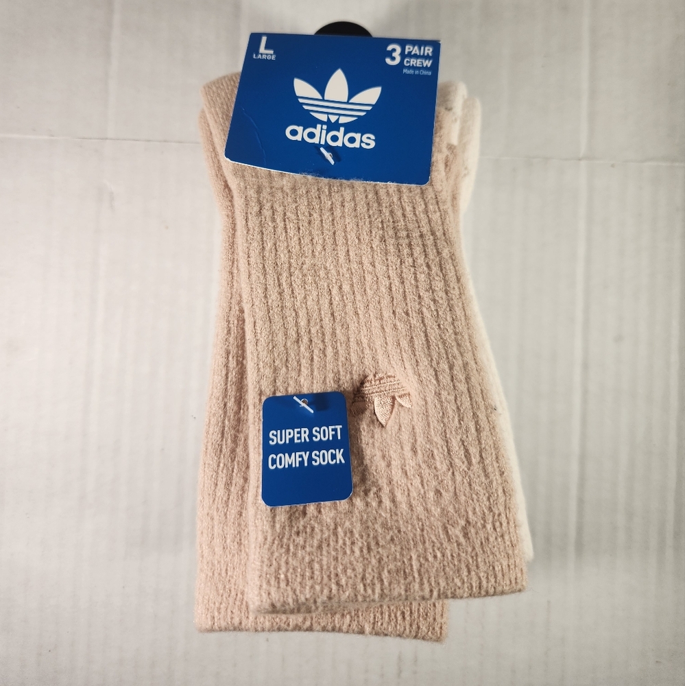 NWT Men's Adidas 3 Pairs Crew Socks - Picture 3 of 6